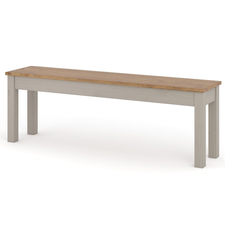 Wood Bench White Distressed | Furniture Dash - On Sale - Overstock
